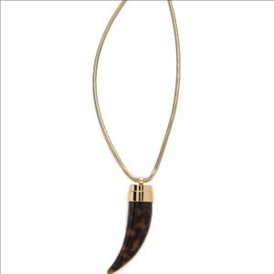 Michael Kors tortoise tooth necklace